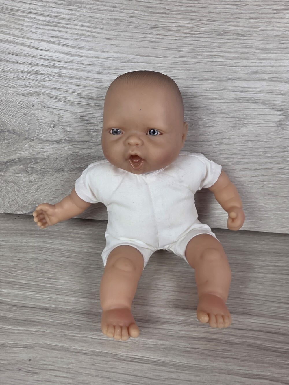 Berenguer Realistic Baby Doll Soft Body 7" Vinyl Cloth Medium Tone Skin SU57
